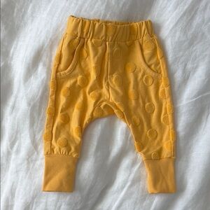 Yellow Polka Dot Baby Pants CottonOn Size 0-3 Months
